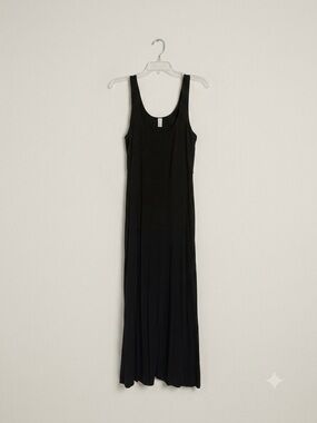 Old Navy Black Tank Maxi Dress - Classic Scoop Neck